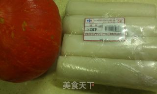 南瓜炒年糕的做法步骤：1