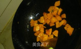 南瓜炒年糕的做法步骤：3