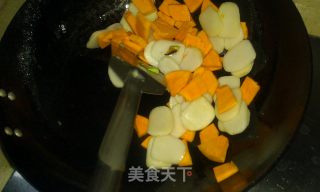 南瓜炒年糕的做法步骤：6
