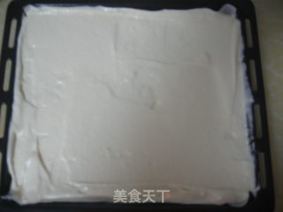 千叶纹蛋糕卷【花纹画反啦】的做法步骤：9