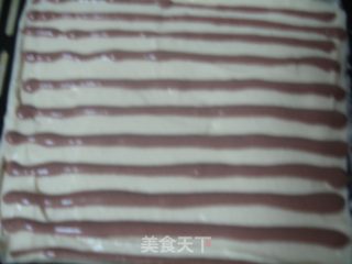 千叶纹蛋糕卷【花纹画反啦】的做法步骤：10