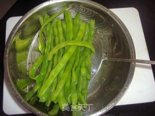 辣炒四季豆丝的做法步骤：2
