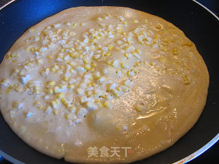 奶香鲜玉米煎饼的做法步骤：8