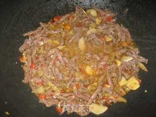 野山椒牛肉丝的做法步骤：7