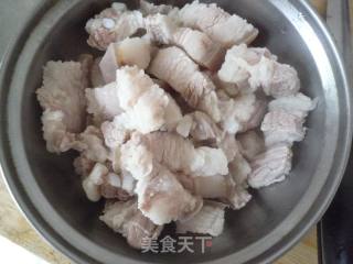 红焖肉炖芸豆的做法步骤：2
