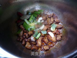 红焖肉炖芸豆的做法步骤：7
