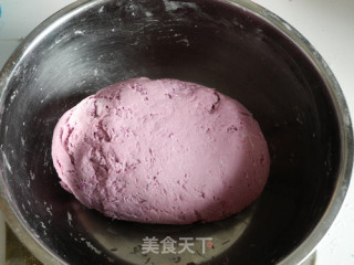 紫薯绿茶双色馒头的做法步骤：5