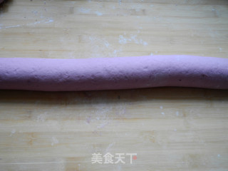 紫薯绿茶双色馒头的做法步骤：19