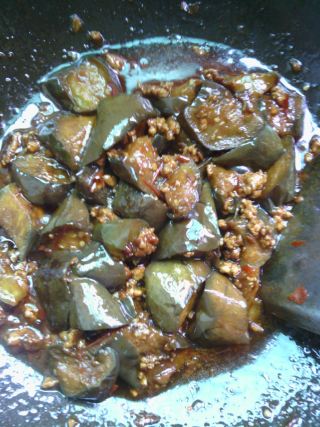 家常小菜——肉末烧茄子的做法步骤：9