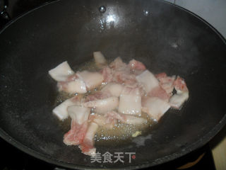 五花肉炒腐竹的做法步骤：4