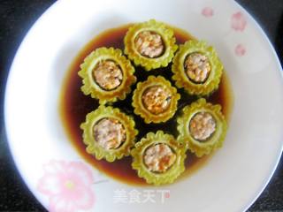 清蒸苦瓜镶肉的做法步骤：10
