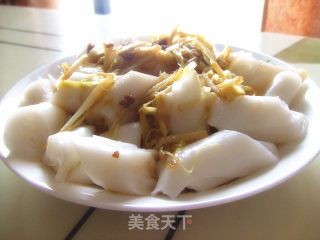 韭黄肉酱拌肠粉的做法步骤：7
