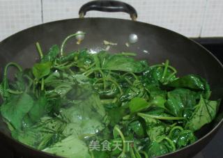 蚝油地瓜叶的做法步骤：6
