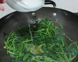 蚝油地瓜叶的做法步骤：7