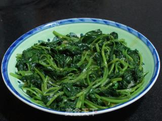 蚝油地瓜叶的做法步骤：8
