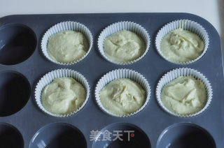抹茶乳酪小蛋糕的做法步骤：6