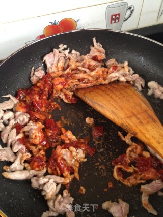 抹茶金酱肉丝卷的做法步骤：10