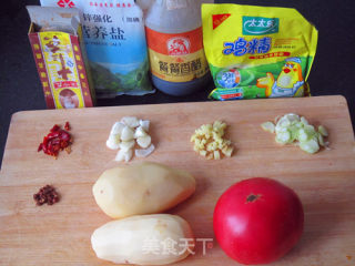 茄汁土豆丝的做法步骤：1