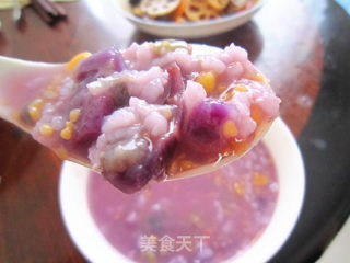 紫薯米片粥的做法步骤：6
