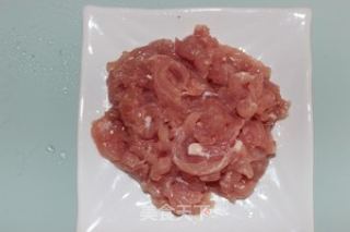 茭白毛豆炒肉丝的做法步骤：4