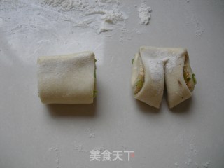翻花卷的做法步骤：9