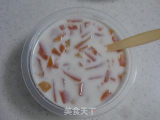 试做多次，终于成功的木瓜牛奶的做法步骤：8