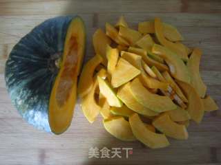 蛋黄焗南瓜的做法步骤：1