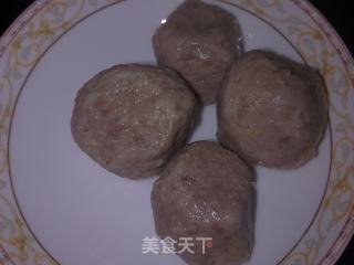 牛肉丸炒芥菜的做法步骤：2
