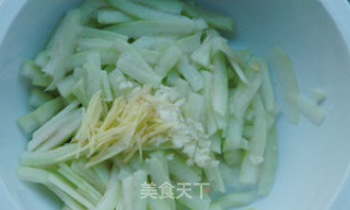 西瓜皮凉拌小菜的做法步骤：5