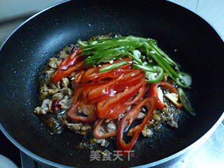 茄子炒肉丝的做法步骤：11