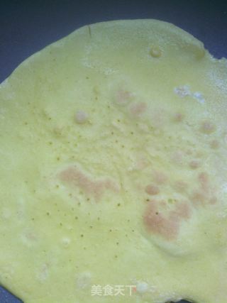 简单煎饼——玉米面鸡蛋饼的做法步骤：5