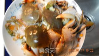 【福州家常菜】紅蟳蒸粉丝的做法步骤：5