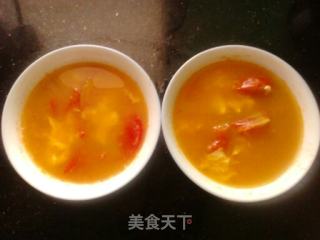 香浓番茄蛋花汤的做法步骤：11