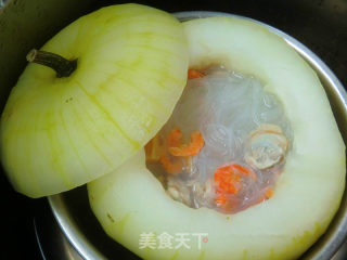 海味冬瓜盅的做法步骤：7