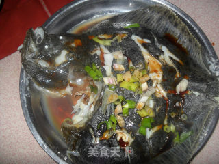 清蒸多宝鱼的做法步骤：6