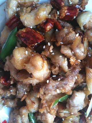 热菜、零食皆可的辣子鸡的做法步骤：14