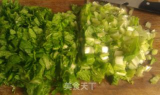 虾仁小白菜疙瘩汤的做法步骤：9