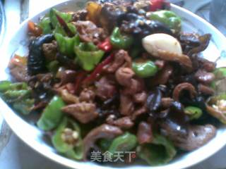 香辣炒鸡杂的做法步骤：9
