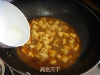 大喜烤肉酱之---肉末酱烧豆付的做法步骤：10
