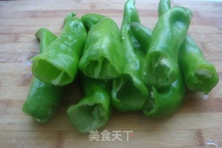 酸甜开胃【虎皮尖椒】的做法步骤：1
