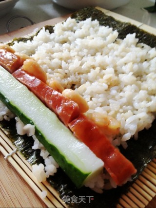 炎炎夏日，吃寿司！я люблю суши！的做法步骤：5