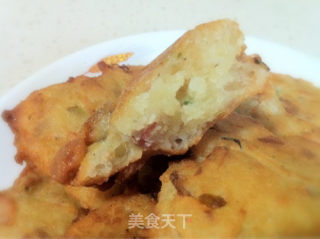 葱香腊肉饼的做法步骤：11