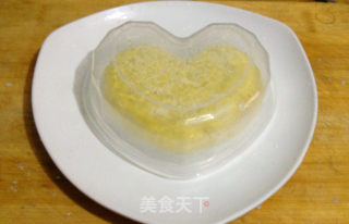 爱心双层蒸蛋的做法步骤：8