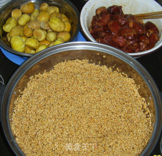板栗纯精肉粽的做法步骤：6
