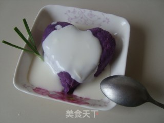 酸奶紫薯泥的做法步骤：4