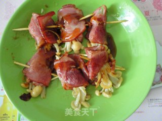 我卷我卷卷卷：金针菇培根卷的做法步骤：5