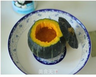 甜美的不会发胖的健康小甜点——奶香玉米小南瓜的做法步骤：1