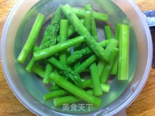 芝士培根芦笋卷的做法步骤：3
