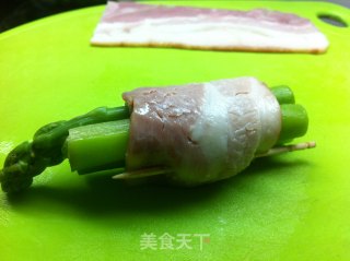 芝士培根芦笋卷的做法步骤：5