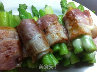 芝士培根芦笋卷的做法步骤：7